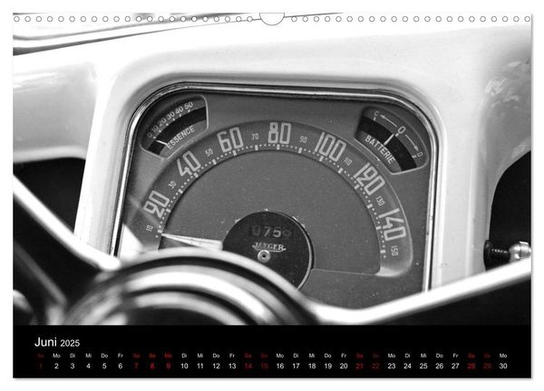 Produktbild: Citro&euml;n 11 CV Traction Avant in schwarzweiss (Wandkalender 2025 DIN A3 quer), CALVENDO Monatskalender