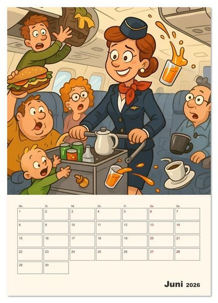 Produktbild: Berufe mal anders &ndash; Ein Jahr voller Job-Klischees (hochwertiger Premium Wandkalender 2026 DIN A2 hoch), Kunstdruck in Hochglanz