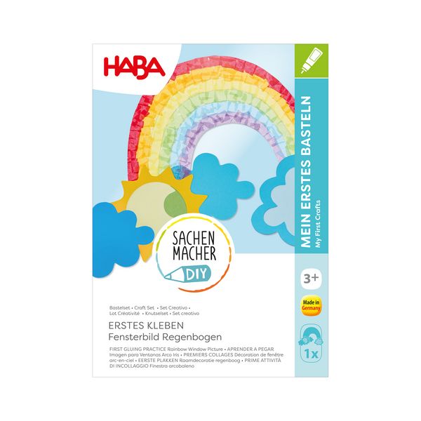 Produktbild: HABA 2013239 - SachenMacher DIY: Erstes Kleben Fensterbilder Regenbogen, Erstes Basteln