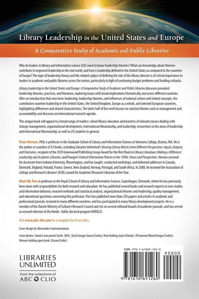 Produktbild: Library Leadership in the United States and Europe