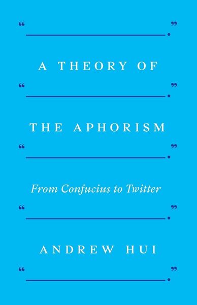Produktbild: A Theory of the Aphorism