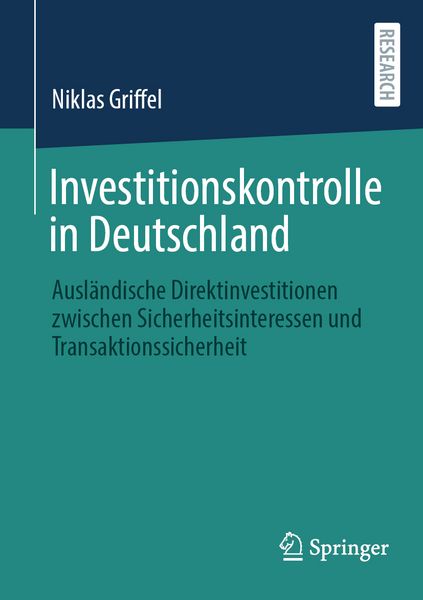 Produktbild: Investitionskontrolle in Deutschland