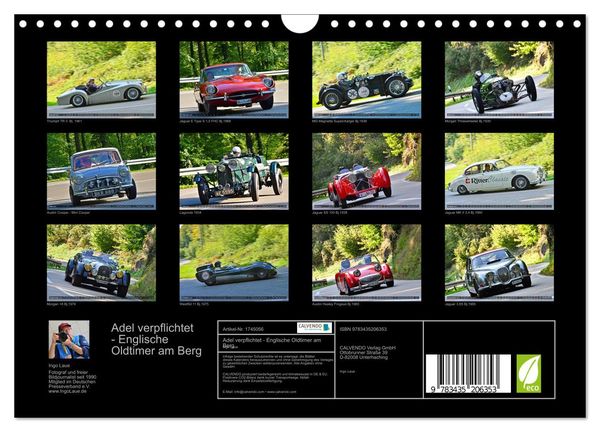 Produktbild: Adel verpflichtet - Englische Oldtimer am Berg (Wandkalender 2025 DIN A4 quer), CALVENDO Monatskalender