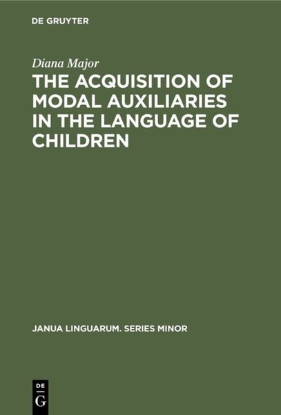 Produktbild: The Acquisition of Modal Auxiliaries in the Language of Children