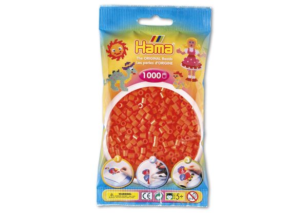 Hama Perlen orange, 1000 Stück