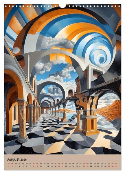 Produktbild: Dali meets Technology (Wall Calendar 2026 DIN A3 portrait), CALVENDO 12 Month Wall Calendar