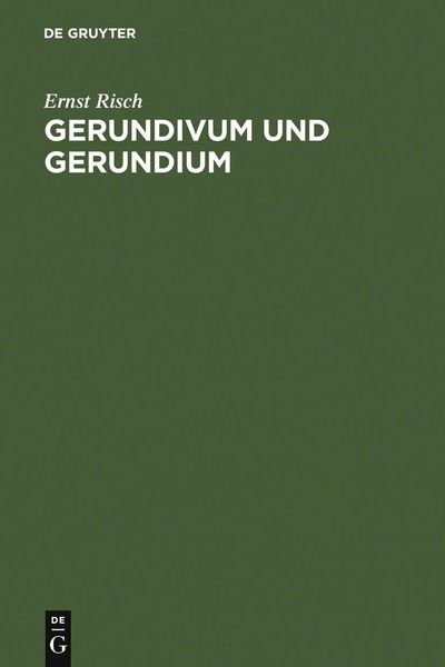 Produktbild: Gerundivum und Gerundium