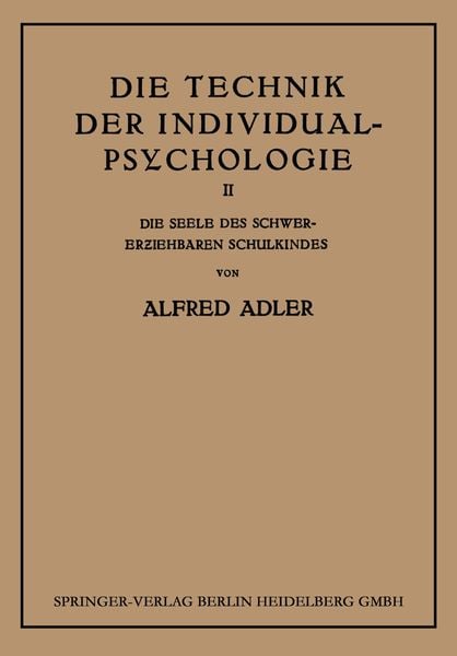 Produktbild: Die Technik der Individual-Psychologie