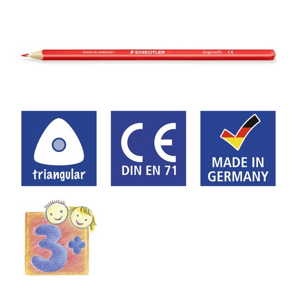 Produktbild: STAEDTLER 157-2 ergo soft&reg; 157 Farbstift, 3 mm, rot