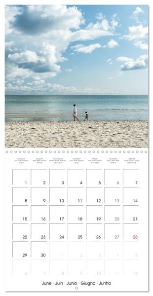 Produktbild: L&rsquo;Allemagne du Nord &ndash; Dunes, vent et la vaste mer (Calendrier mural carr&eacute; 2026 30x30 cm) Calendrier double avec une page pour vos prises de notes