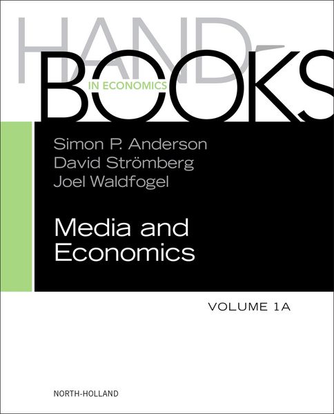 Produktbild: Handbook of Media Economics, vol 1A