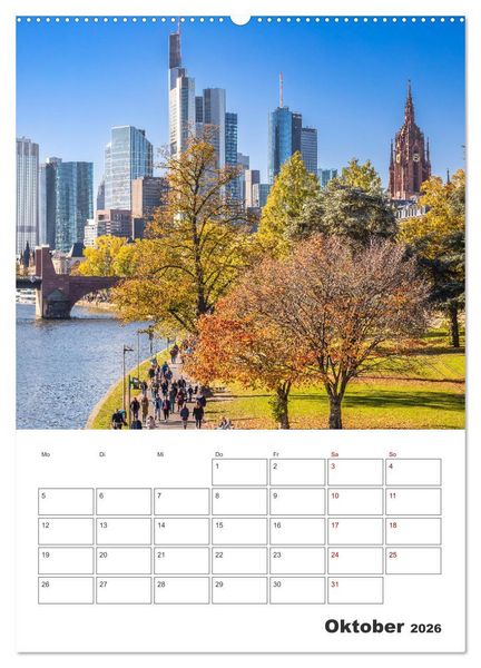 Produktbild: Frankfurt am Main - Impressionen aus der Finanzmetropole (hochwertiger Premium Wandkalender 2026 DIN A2 hoch), Kunstdruck in Hochglanz