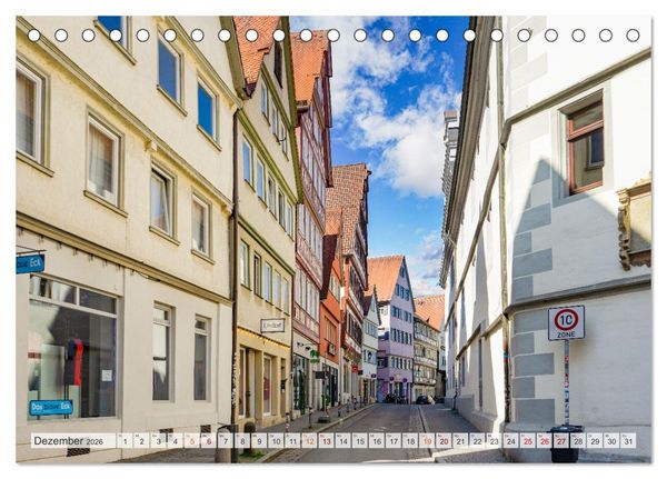 Produktbild: T&uuml;bingen Stadtansichten (Tischkalender 2026 DIN A5 quer), CALVENDO Monatskalender