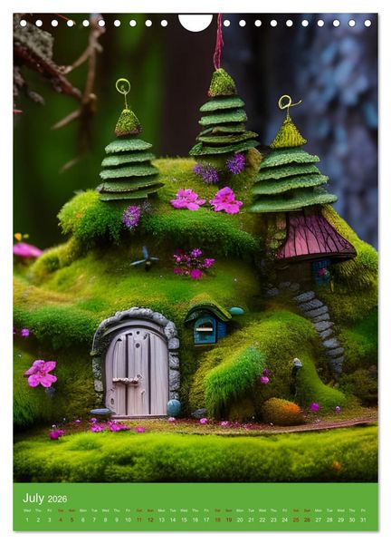 Produktbild: Tiny Fairy Havens (Wall Calendar 2026 DIN A4 portrait), CALVENDO 12 Month Wall Calendar