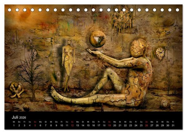 Produktbild: Moderner Surrealismus (Tischkalender 2026 DIN A5 quer), CALVENDO Monatskalender