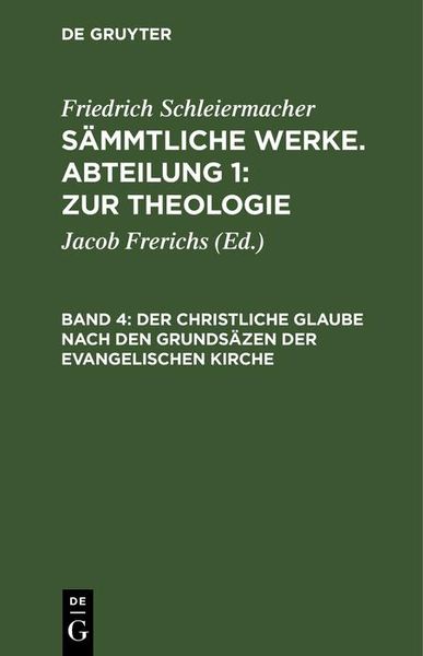 Produktbild: Der christliche Glaube nach den Grunds&auml;zen der evangelischen Kirche