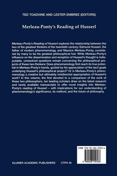 Produktbild: Merleau-Ponty's Reading of Husserl