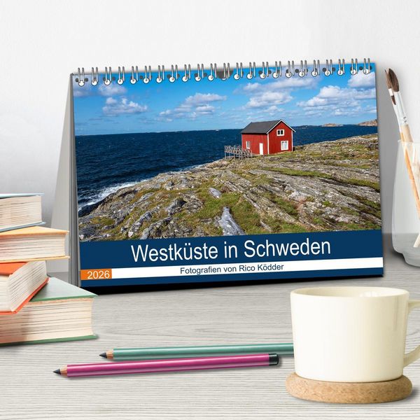 Produktbild: Westk&uuml;ste in Schweden (Tischkalender 2026 DIN A5 quer), CALVENDO Monatskalender