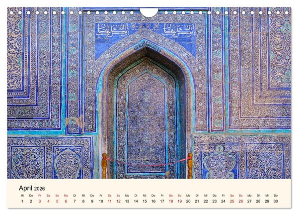 Produktbild: Zentralasien - Entlang der alten Seidenstra&szlig;e (Wandkalender 2026 DIN A4 quer), CALVENDO Monatskalender