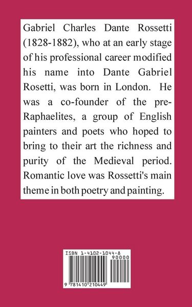 Produktbild: Complete Poetical Works of Dante Gabriel Rossetti, The