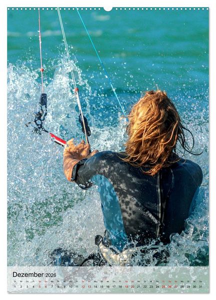 Produktbild: Kitesurfen - Fun pur (Wandkalender 2026 DIN A2 hoch), CALVENDO Monatskalender