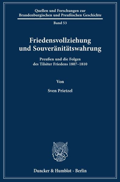 Produktbild: Friedensvollziehung und Souver&auml;nit&auml;tswahrung.