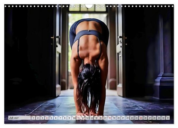 Produktbild: Dark Yoga &ndash; Heilige Stille im Schatten (Wandkalender 2027 DIN A3 quer), CALVENDO Monatskalender