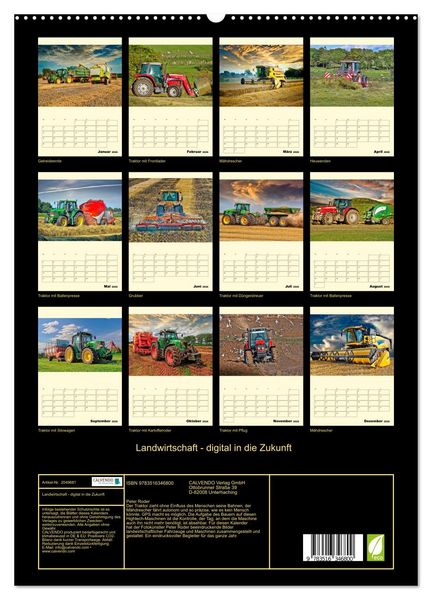 Produktbild: Landwirtschaft - digital in die Zukunft (hochwertiger Premium Wandkalender 2026 DIN A2 hoch), Kunstdruck in Hochglanz