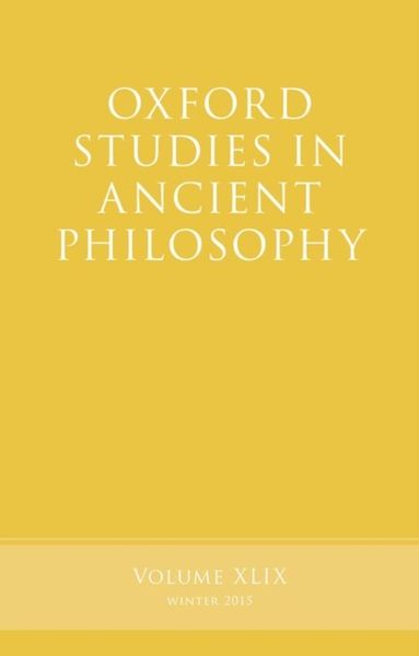 Produktbild: Oxford Studies in Ancient Philosophy, Volume 49