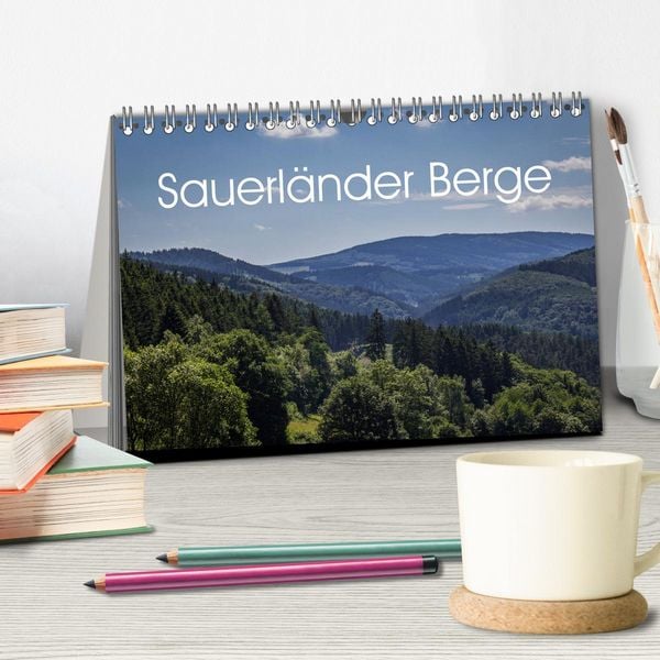 Produktbild: Sauerl&auml;nder Berge (Tischkalender 2026 DIN A5 quer), CALVENDO Monatskalender