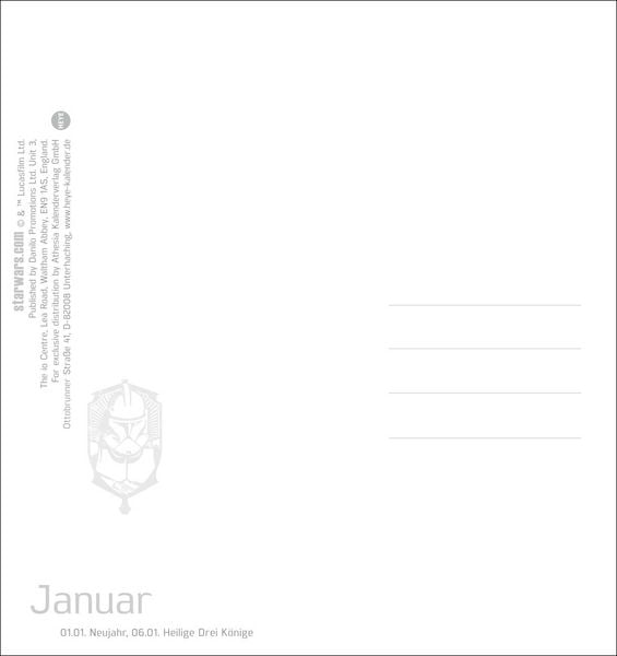 Produktbild: Star Wars Postkartenkalender 2027