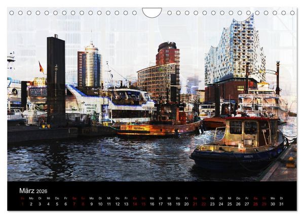Produktbild: Elbphilharmonie-ARTig (Wandkalender 2026 DIN A4 quer), CALVENDO Monatskalender