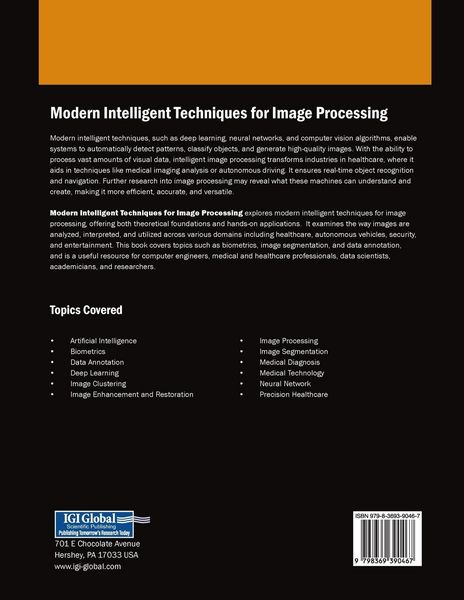 Produktbild: Modern Intelligent Techniques for Image Processing