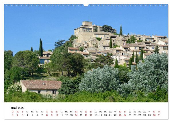 Produktbild: Les plus beaux villages du Luberon (Calendrier mural 2026 DIN A2 vertical) calendrier de bureau