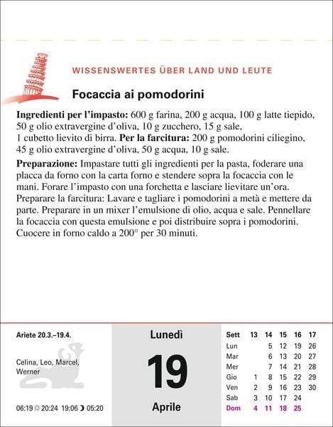 Produktbild: Italienisch Sprachkalender 2027 - Italienisch lernen leicht gemacht - Tagesabrei&szlig;kalender