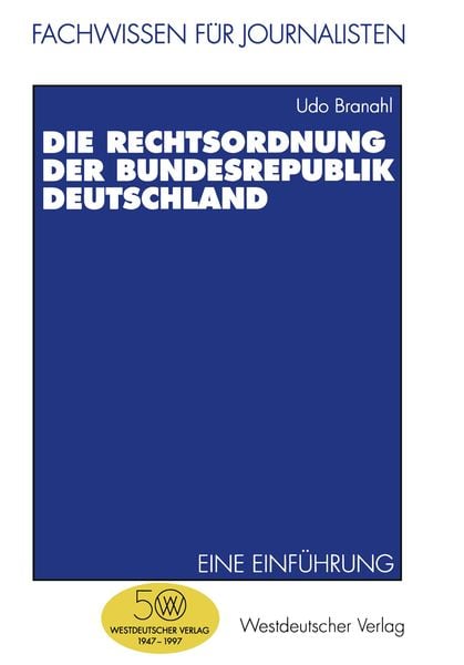 Produktbild: Die Rechtsordnung der Bundesrepublik Deutschland