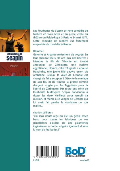 Produktbild: Les Fourberies de Scapin