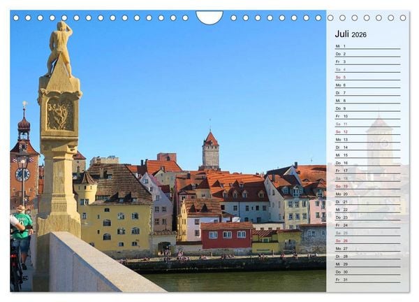 Produktbild: REGENSBURG - Impressionen (Wandkalender 2026 DIN A4 quer), CALVENDO Monatskalender