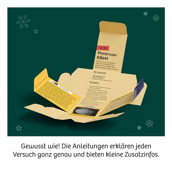Produktbild: Adventskalender - Die sch&ouml;nsten Experimente zur Weihnachtszeit