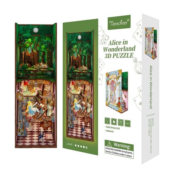 Produktbild: Book Nook DIY B&uuml;cherecke Alice in Wonderland