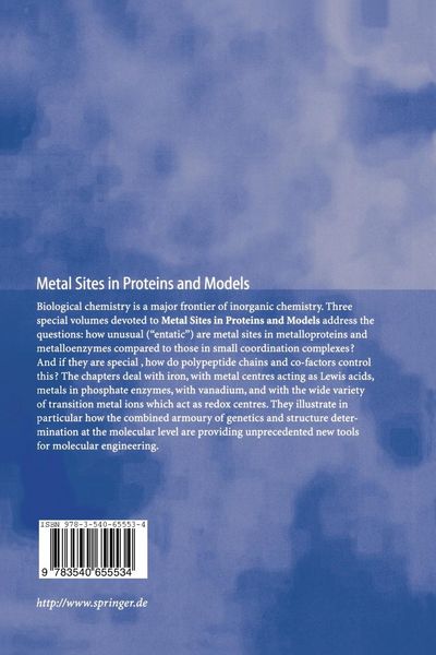Produktbild: Metal Sites in Proteins and Models