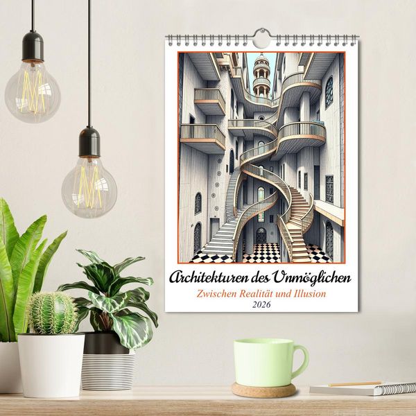 Produktbild: Architekturen des Unm&ouml;glichen - Zwischen Realit&auml;t und Illusion (Wandkalender 2026 DIN A4 hoch), CALVENDO Monatskalender