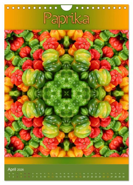 Produktbild: Kulinarische Mandalas (Wandkalender 2026 DIN A4 hoch), CALVENDO Monatskalender
