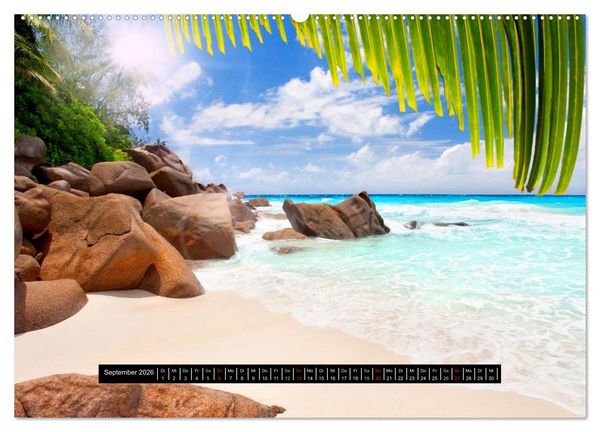 Produktbild: Seychellen (hochwertiger Premium Wandkalender 2026 DIN A2 quer), Kunstdruck in Hochglanz
