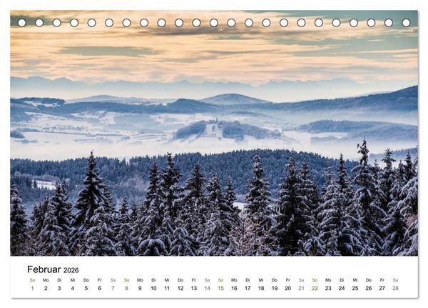 Produktbild: Traumlandschaften im Bayrischen Wald (Tischkalender 2026 DIN A5 quer), CALVENDO Monatskalender