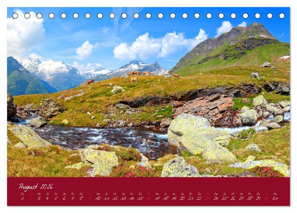 Produktbild: Friedliche K&uuml;he (Tischkalender 2026 DIN A5 quer), CALVENDO Monatskalender