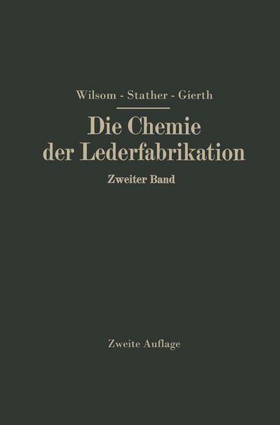 Produktbild: Die Chemie der Lederfabrikation
