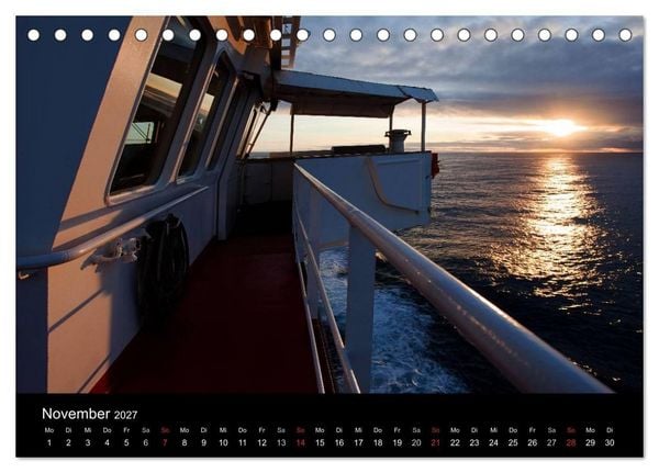Produktbild: Eine Frachtschiffreise (Tischkalender 2027 DIN A5 quer), CALVENDO Monatskalender