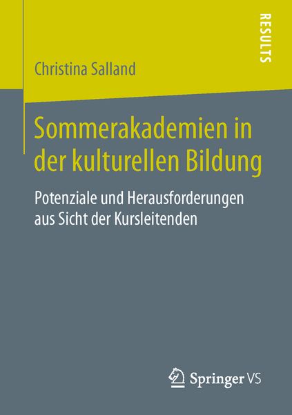 Produktbild: Sommerakademien in der kulturellen Bildung