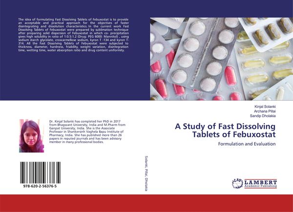 Produktbild: A Study of Fast Dissolving Tablets of Febuxostat